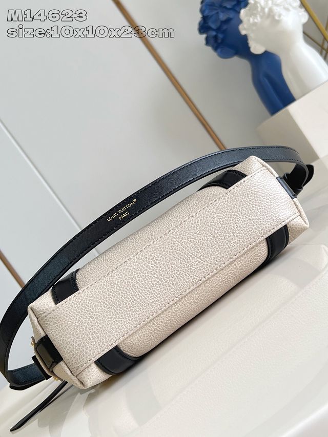 Louis vuitton original calfskin nano LV biker M25566 light grey