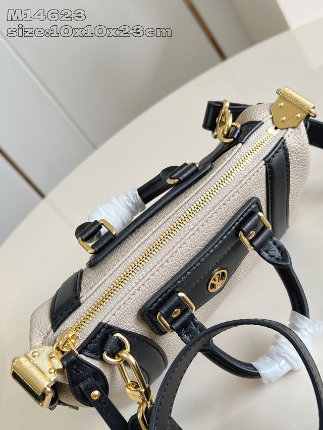 Louis vuitton original calfskin nano LV biker M25566 light grey