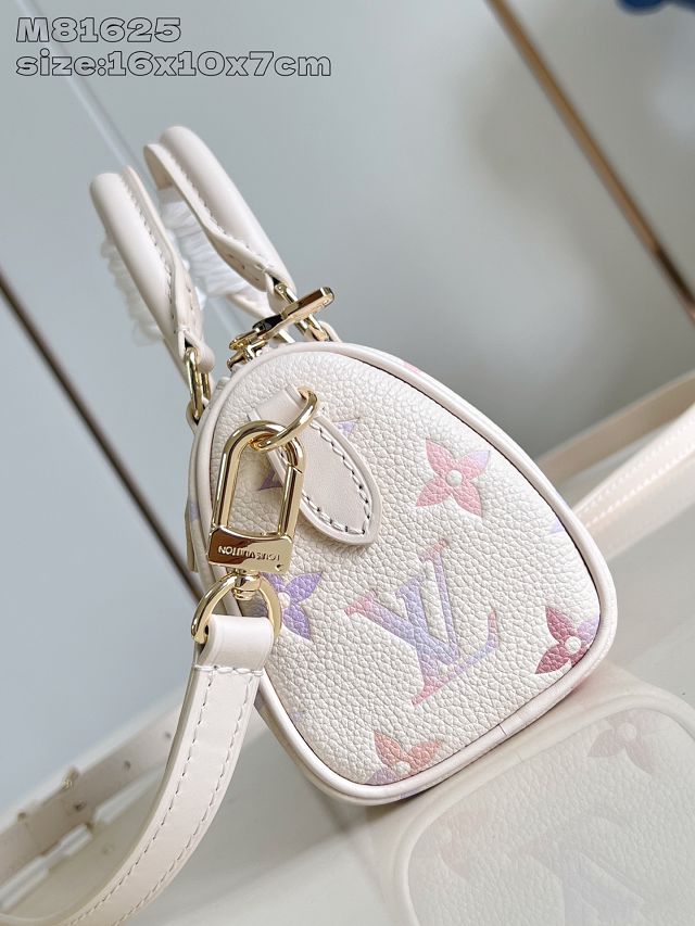 Louis vuitton original calfskin nano speedy M25591 dream beige