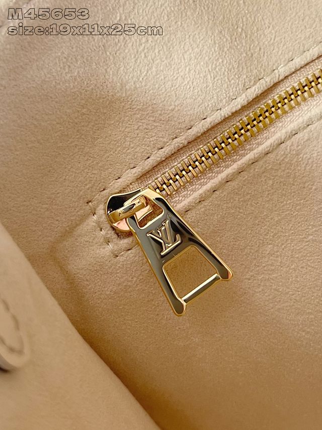 Louis vuitton original calfskin onthego pm M45653 dream beige