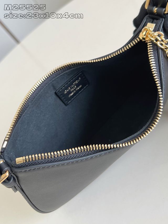 Louis vuitton original calfskin pochette LV bloom M25525 black