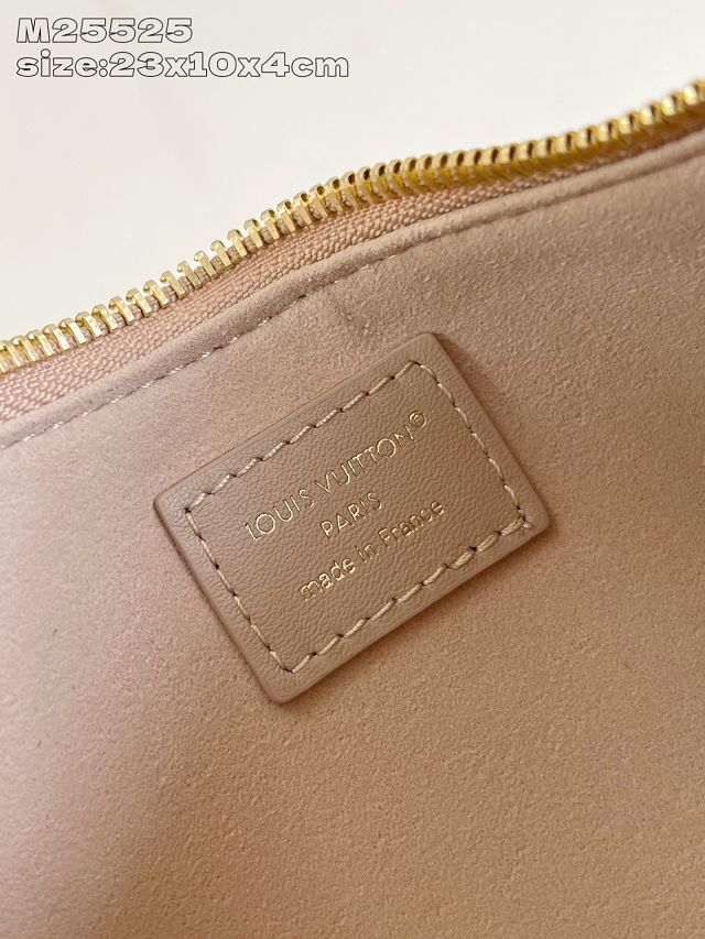 Louis vuitton original calfskin pochette LV bloom M25784 sand