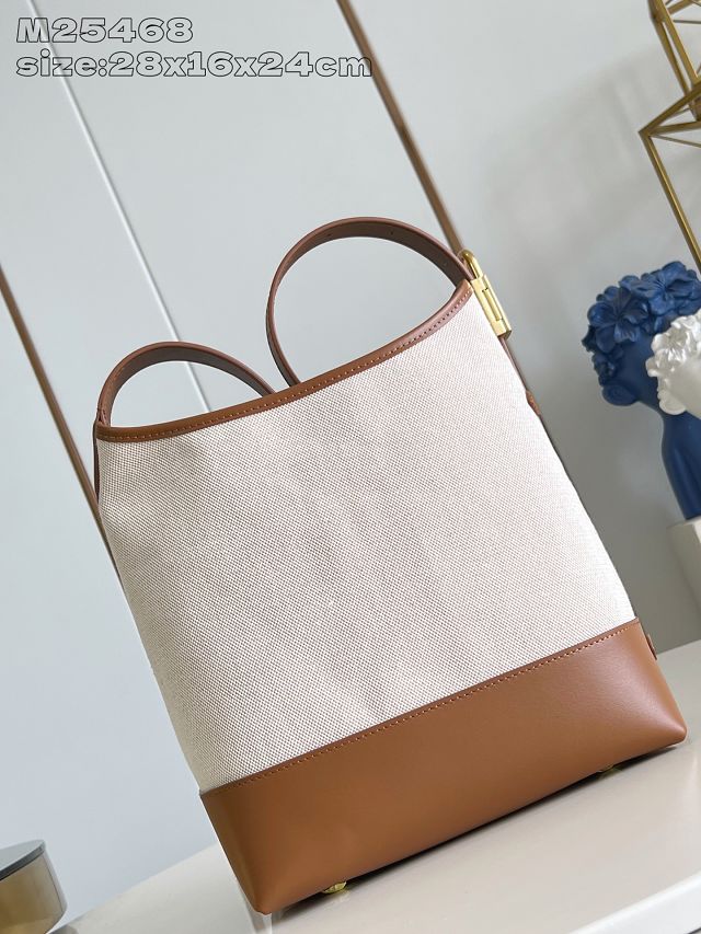 Louis vuitton original cotton low key hobo PM M25468 brown