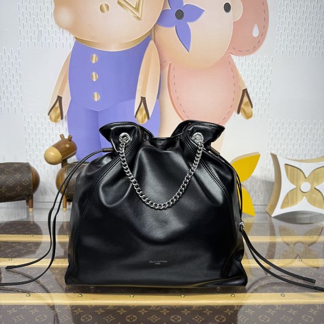 Louis vuitton original lambskin medium off duty backpack M25545 black