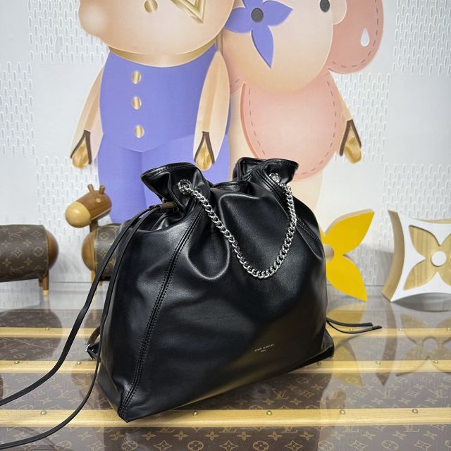 Louis vuitton original lambskin medium off duty backpack M25545 black