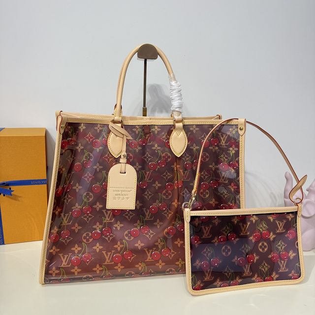 Louis vuitton original monogram cherry crystal onthego GM M14306