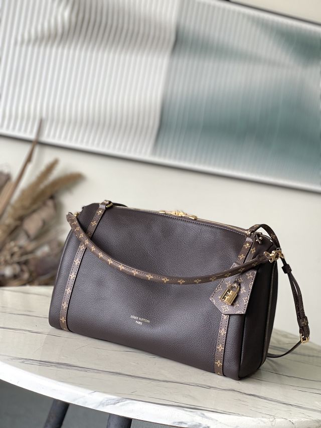 Louis vuitton original calfskin express travel MM M26397 dark brown