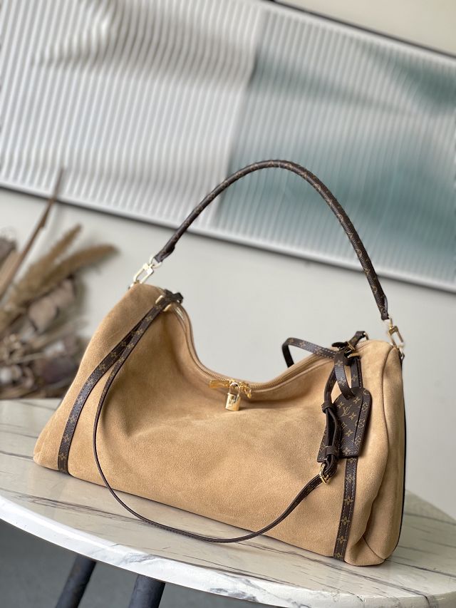 Louis vuitton original suede calfskin express travel GM M26451 brown