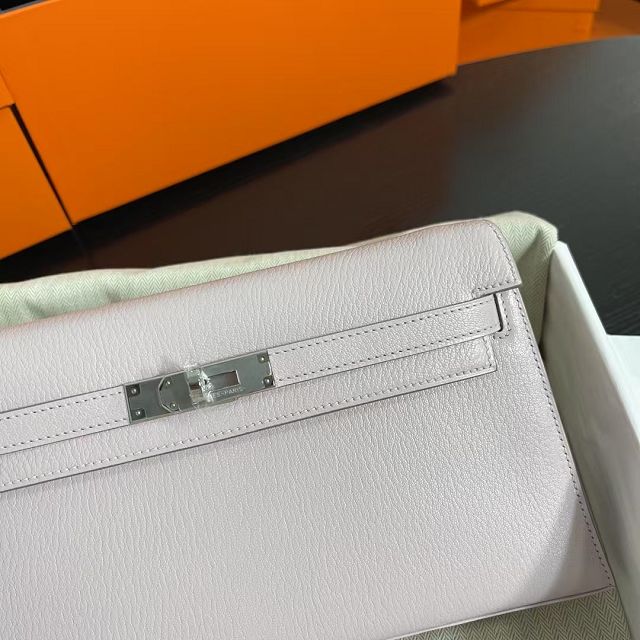 Hermes original chevre leather kelly elan KE0028-5 mauve pale 
