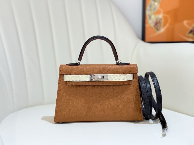 Hermes original epsom leather mini kelly 19 bag K0019 