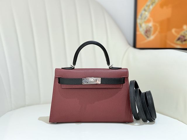 Hermes original epsom leather mini kelly 19 bag K0019 