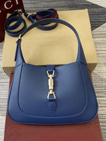 GG original calfskin jackie 1961 small shoulder bag 810232 navy blue