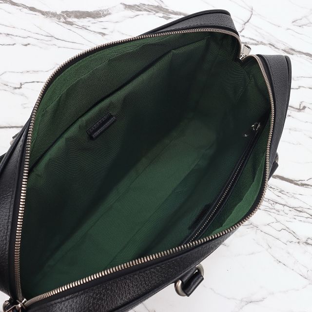 GG original calfskin ophidia large briefcase 834461 black