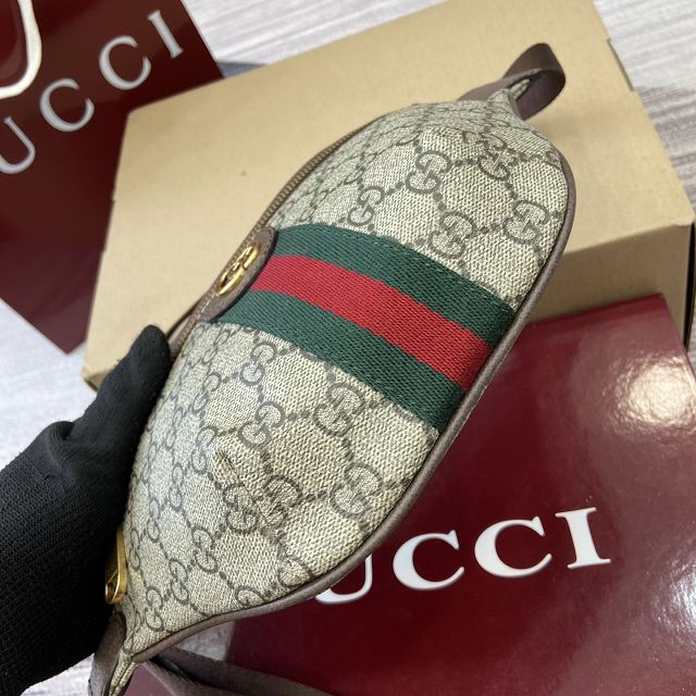 GG original fabric ophidia small belt bag 839106 brown