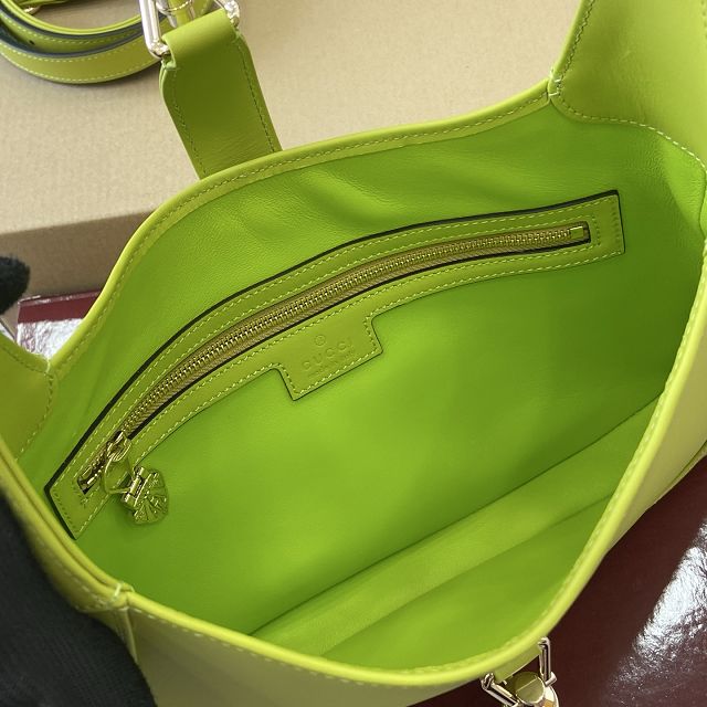 GG original calfskin jackie 1961 small shoulder bag 810232 green