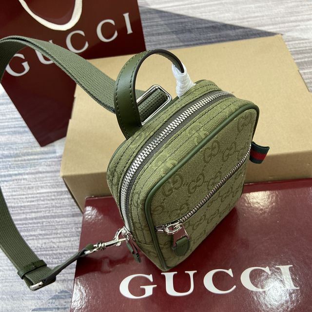 GG original canvas mini slingbag 834258 green