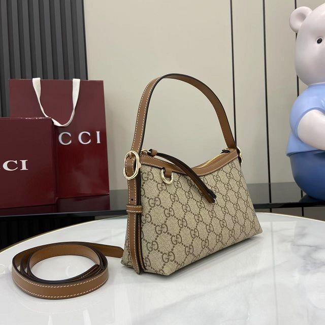 GG original fabric emblem small shoulder bag 847450 brown