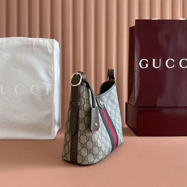 GG original fabric ophidia small shoulder bag 836872 brown