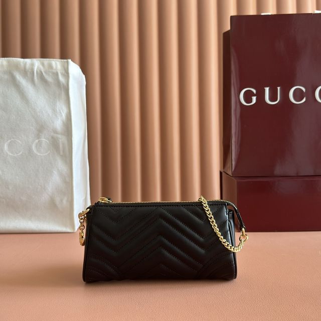 GG original calfskin marmont small shoulder bag 847589 black