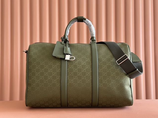 GG original canvas canvas medium duffle bag 834457 green
