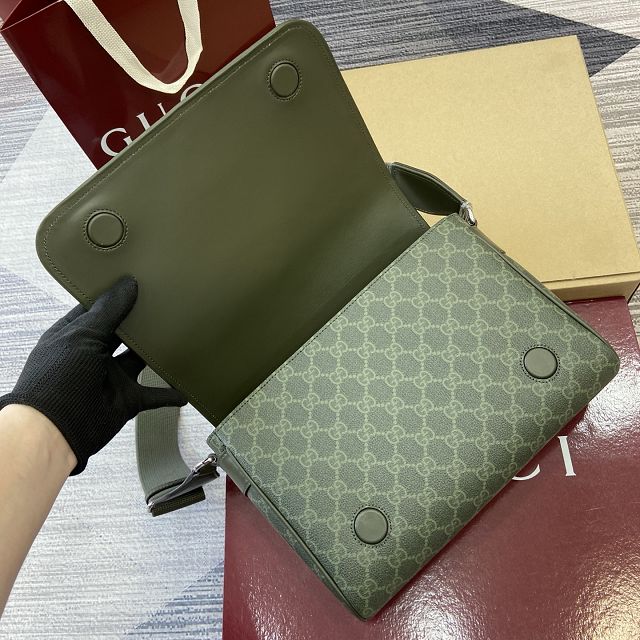 GG original fabric medium crossbody bag 792124 green
