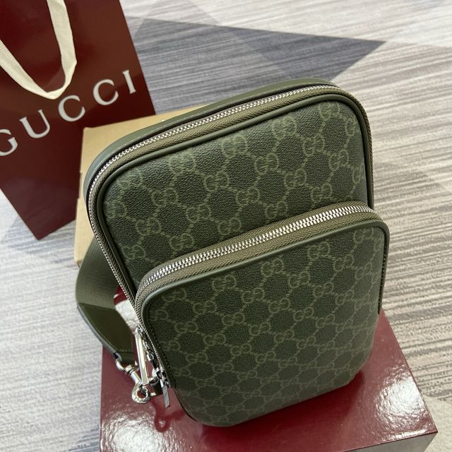 GG original fabric monogram small slingbag 822073 green