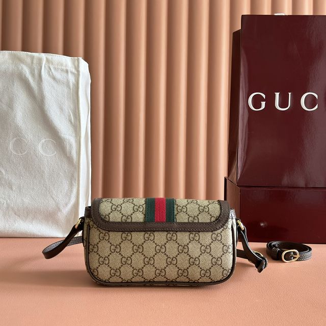 GG original fabric ophidia mini shoulder bag 838471 brown