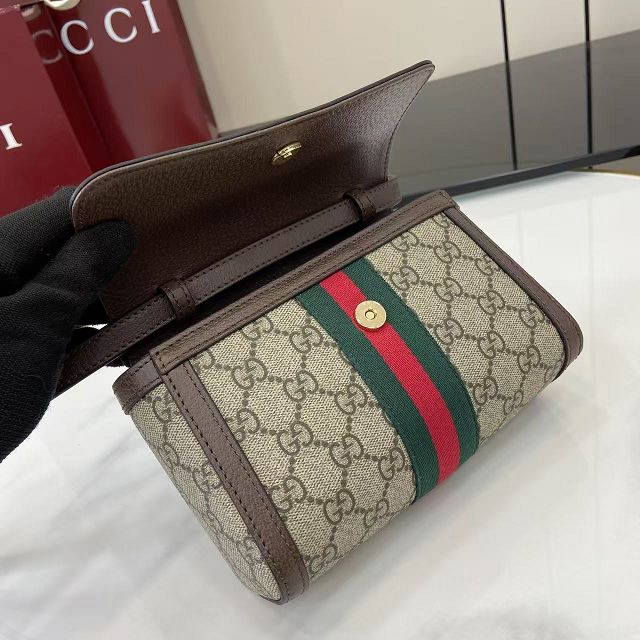 GG original fabric ophidia mini shoulder bag 838481 brown