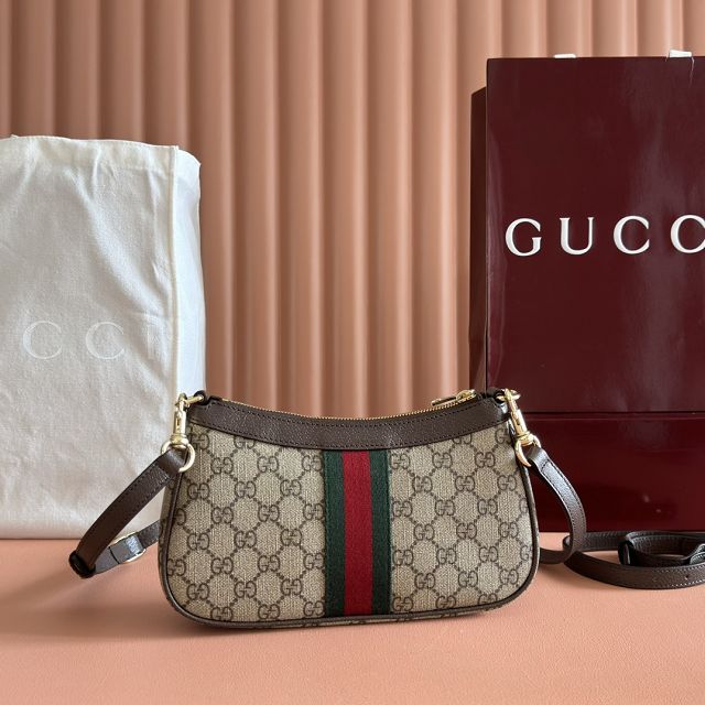 GG original fabric ophidia small shoulder bag 841341 brown