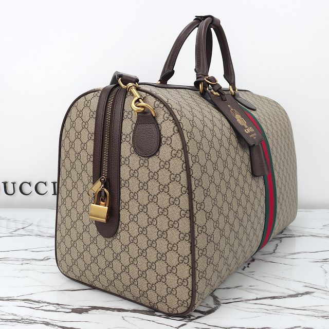 GG original fabric savoy large duffle bag 834458 brown
