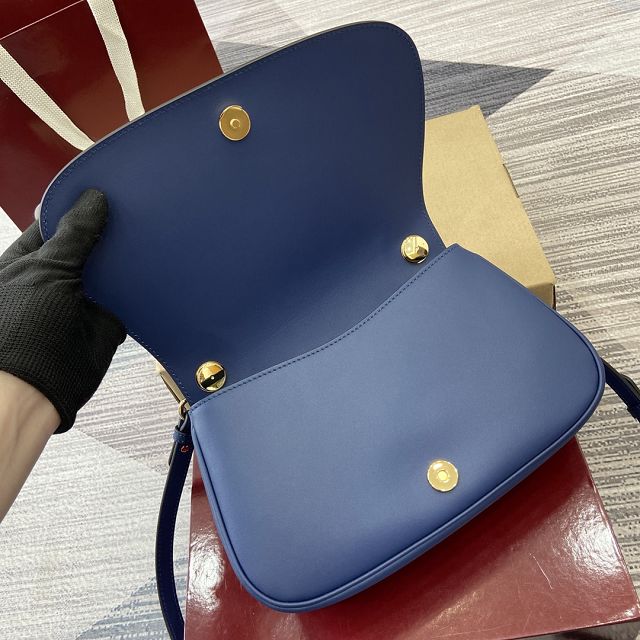 GG original calfskin blondie small top handle bag 815714 blue