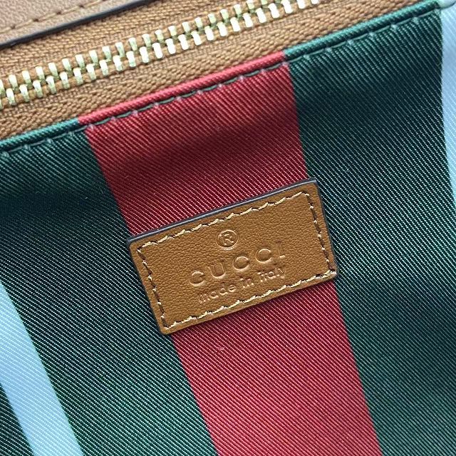 GG original fabric padlock medium top handle bag 838998 brown