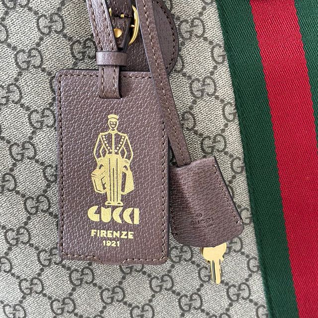 GG original fabric savoy medium duffle bag 834469 brown