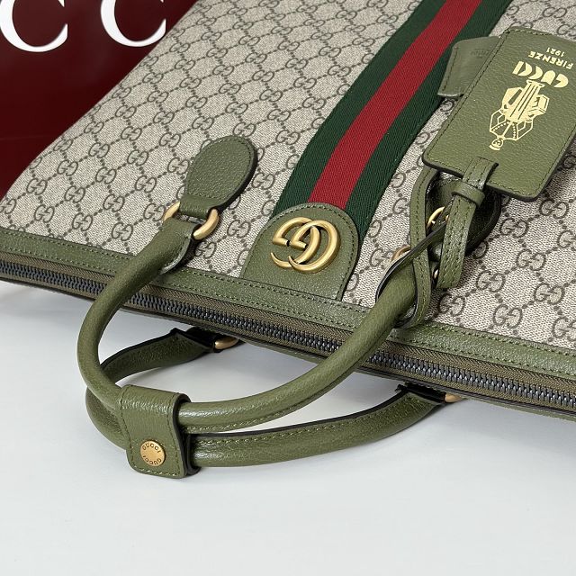 GG original fabric savoy medium duffle bag 834469 green