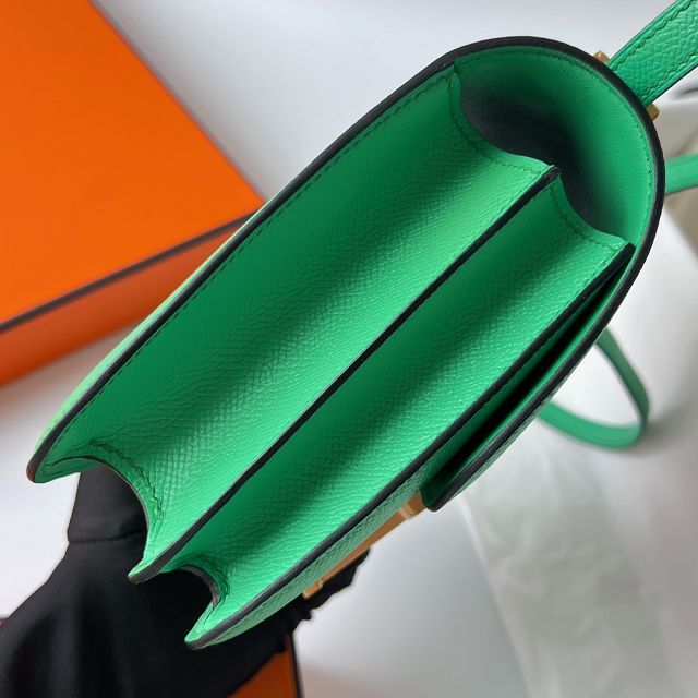 Hermes original epsom leather small constance bag C019 vert comics