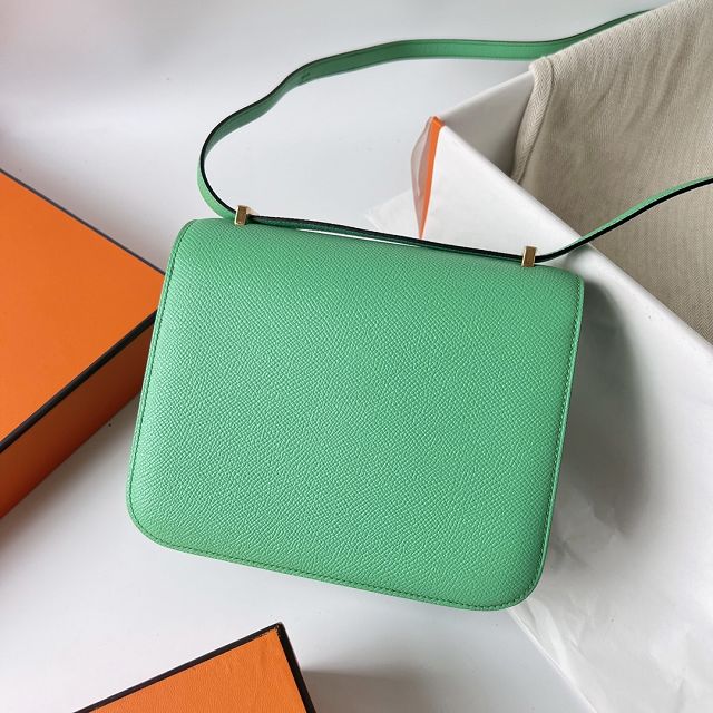 Hermes original epsom leather small constance bag C019 vert comics