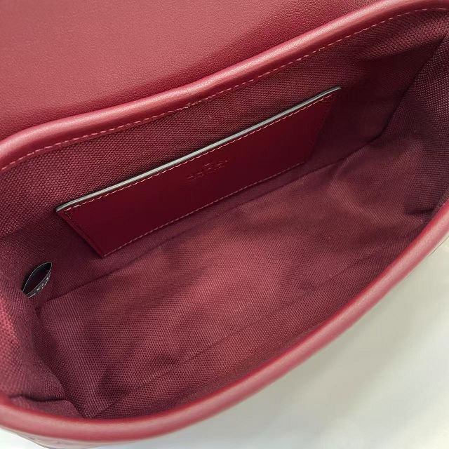 GG original calfskin emblem small shoulder bag 847448 bordeaux