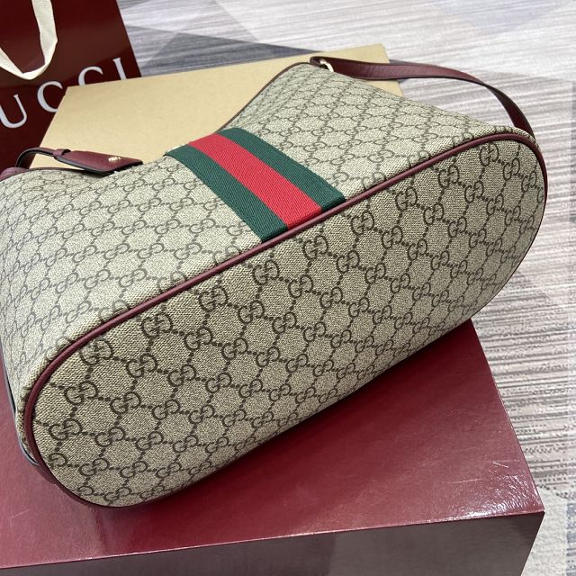 GG original fabric ophidia large shoulder bag 836871 bordeaux