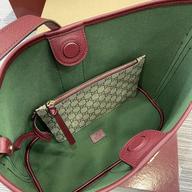 GG original fabric ophidia large shoulder bag 836871 bordeaux