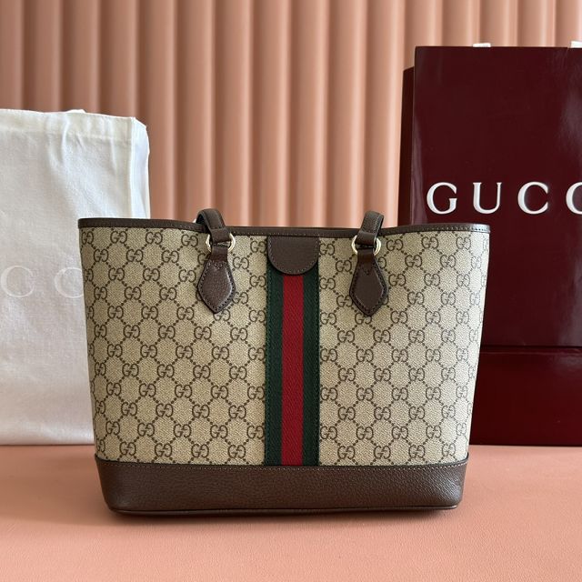 GG original fabric ophidia medium tote bag 836849 brown