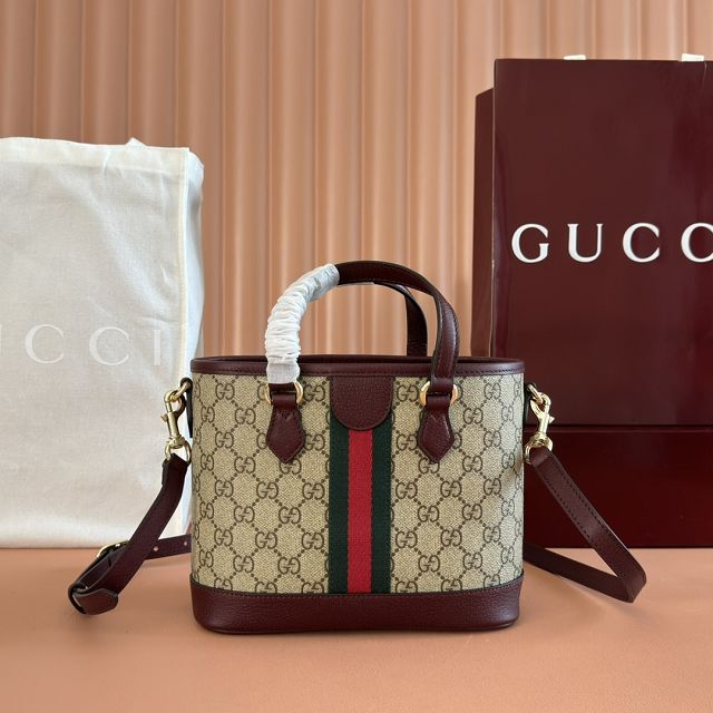 GG original fabric ophidia small tote bag 836848 bordeaux