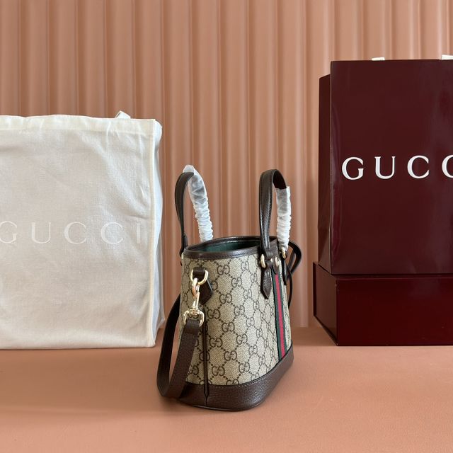 GG original fabric ophidia small tote bag 836848 brown