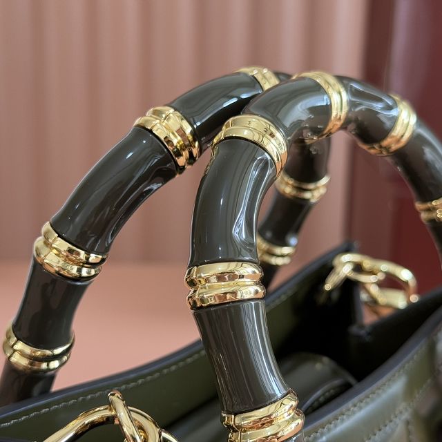 GG original calfskin diana small tote bag 832936 green