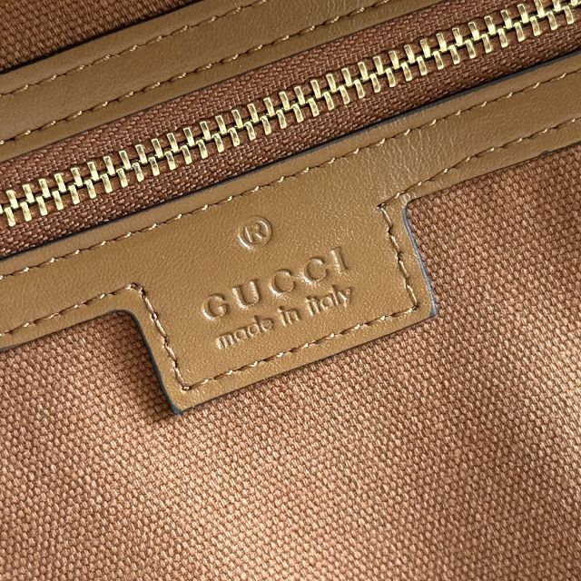 GG original calfskin emblem medium tote bag 847456 brown