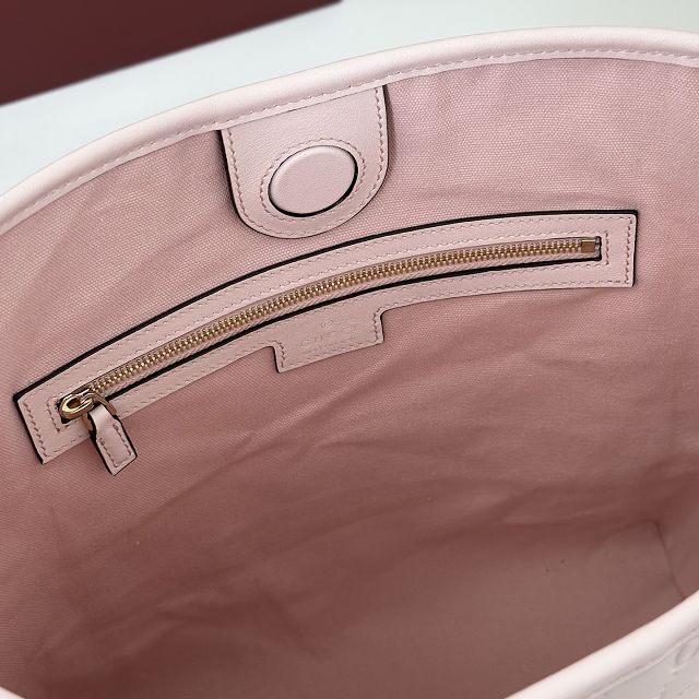 GG original calfskin emblem small shoulder bag 848881 light pink