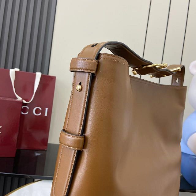 GG original calfskin beatrix large tote bag 850546 brown