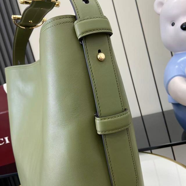 GG original calfskin beatrix large tote bag 850546 green