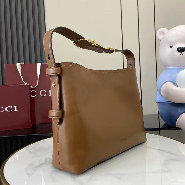 GG original calfskin beatrix medium tote bag 850926 brown