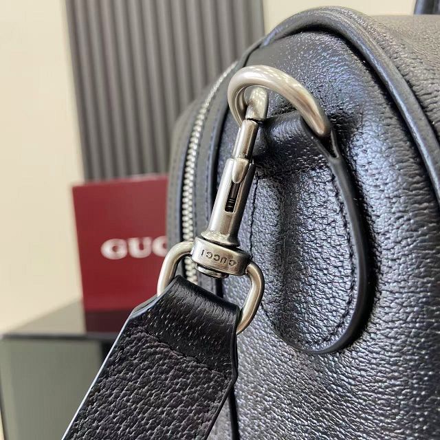 GG original calfskin savoy medium duffle bag 834460 black