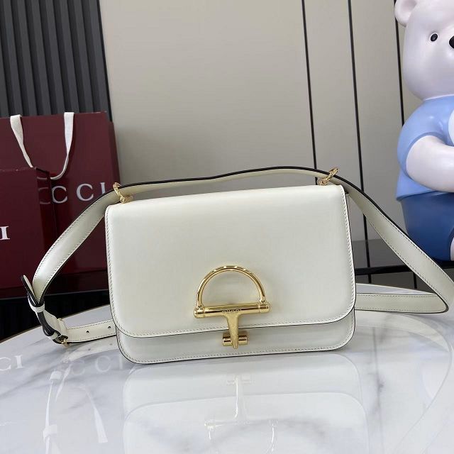 GG original calfskin siena small shoulder bag 846705 white